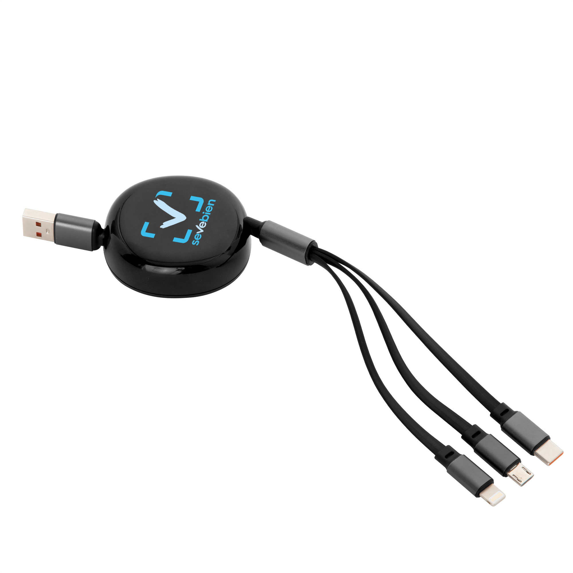 Cable Retráctil De Carga Jack