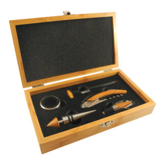 Set De Vinos Bamboo