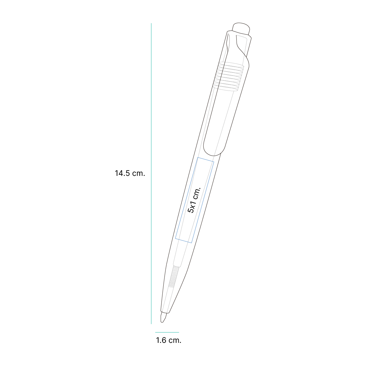 Bolígrafo de RPET Lisala. - Image 7