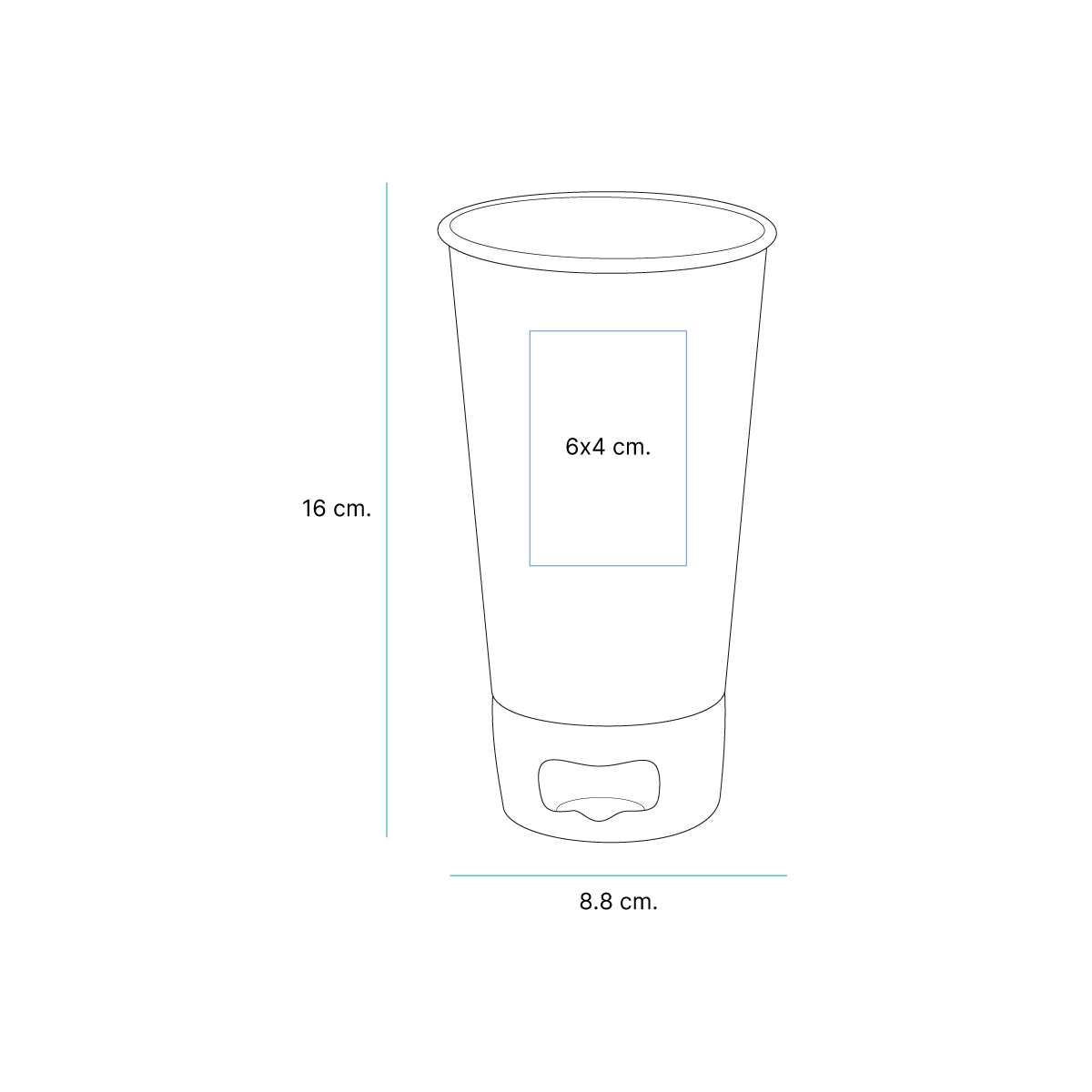 Vaso con destapdor Brak. - Image 8